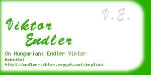 viktor endler business card